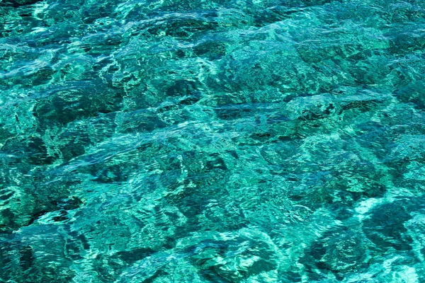 Glowing Blue Warm Sea Cyprus Nice Sun Reflections — Stock Photo, Image