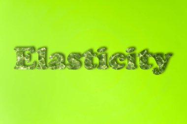 Kolajenle yazılmış kelime.