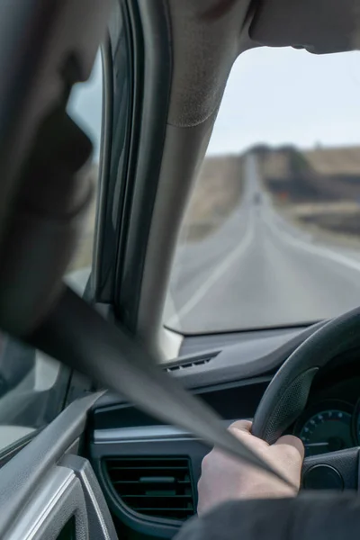 Guida sulla strada in auto — Foto Stock