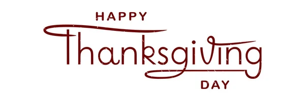 Gelukkige Thanksgiving Hand Geschetste Vectorletters Wensbord Voor Kaart Ansichtkaart Poster — Stockvector