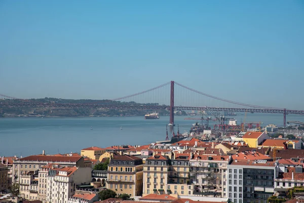 Portekiz 'in havadan görünüşü. Lizbon manzarası