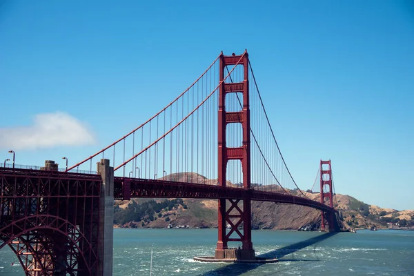 Мост Золотые Ворота Сан Франциско Фото Моста Через Золотые Ворота — стоковое фото