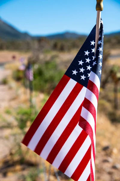 Amerikan bayrağı. ABD bayrağı kapanış fotoğrafı