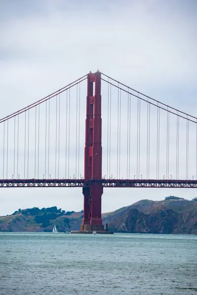 Panorama Mostu Zlaté Brány Fotografie Zlatého Mostu San Franciscu — Stock fotografie