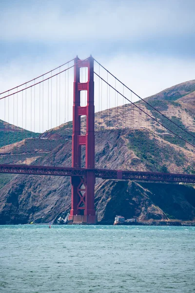 Pont Golden Gate San Francisco Photo Pont Des Montagnes — Photo