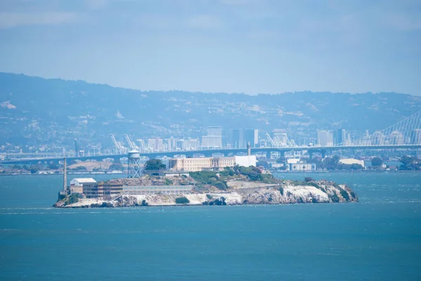 Foto Van Eiland Zee Foto Van Alcatraz — Stockfoto