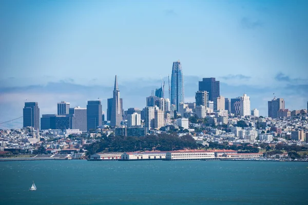 Paracadutisti San Francisco Immagine Skycrapers — Foto Stock