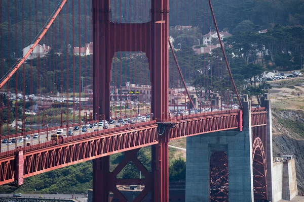 Golden Gate Bridge San Franciscu Výstavba Zlatého Mostu — Stock fotografie