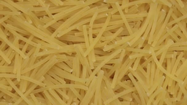 Vermicelli 。旋转。靠近点从顶部看问题 — 图库视频影像