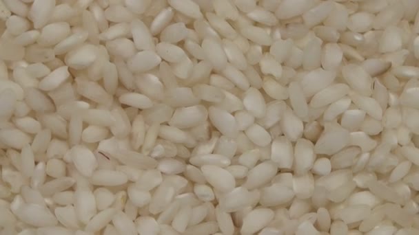 Risotto rotates. Close up. The view from the top — Stock Video