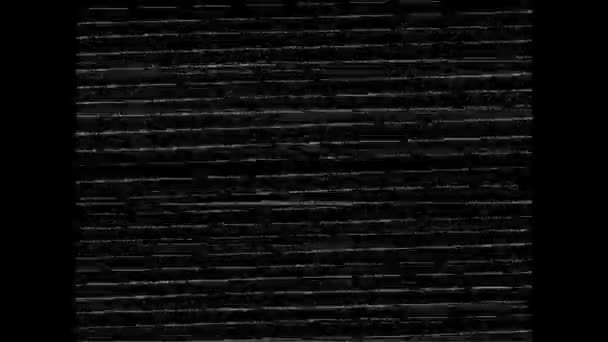Абстрактная Цифровая Мультипликация Ретро Футуризм Волна Стиле Повреждение Видеосигнала Пиксельным — стоковое видео