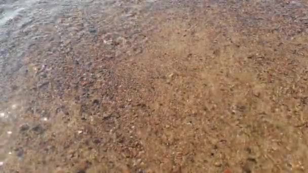 Arena Piedras Bajo Agua Movimiento — Vídeo de stock