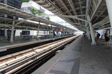 Bangkok, Tayland 'daki Phloen Chit tren istasyonu.