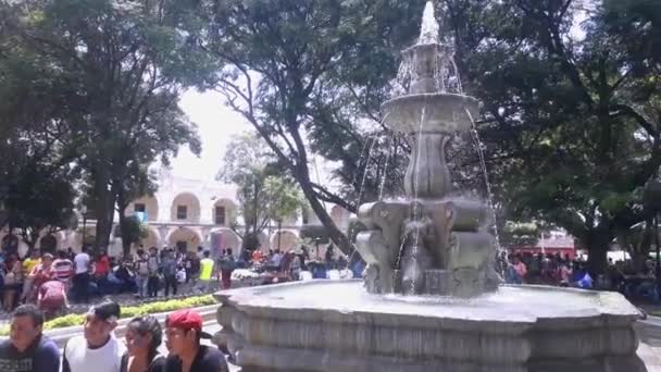 Antigua Sacatepquez Guatemala Lutego 2020 Zdjęcia Antigui Gwatemali Wczesnym Rankiem — Wideo stockowe