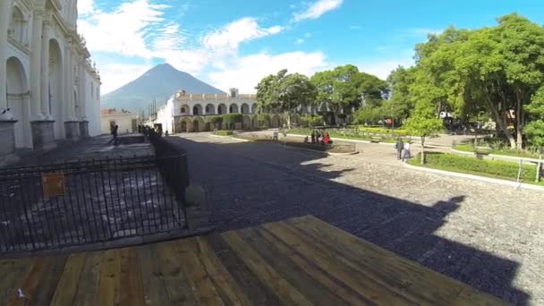 Antigua Sacatepquez Guatemala February 22Nd 2020 Shot Antigua Guatemala Early — Stock Video