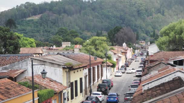 Antigua Sacatepquez Guatemala Febbraio 2020 Una Foto Antigua Guatemala Mattina — Video Stock