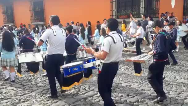 Antigua Sacatepquez Guatemala Febbraio 2020 Una Foto Antigua Guatemala Mattina — Video Stock