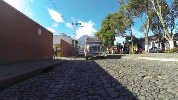 Antigua Sacatepquez Guatemala Února 2020 Snímek Antigua Guatemala Časných Ranních — Stock video