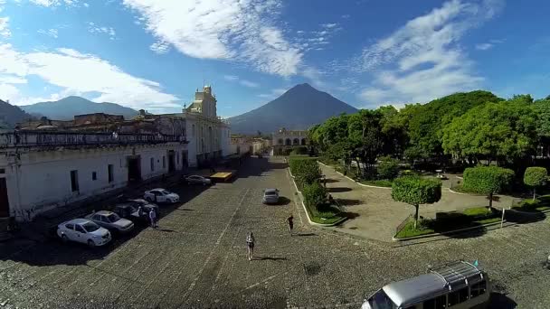 Antigua Sacatepquez Guatemala Febbraio 2020 Una Foto Antigua Guatemala Mattina — Video Stock