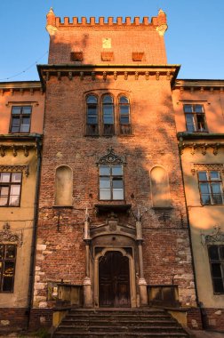 Polonya, Zator 'daki Potocki Kalesi. Prensin kalesi 19. yüzyılın ilk yarısında neo-gotik bir saraya dönüştürüldü.. 