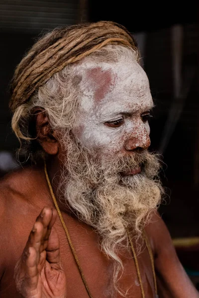 Prayagraj Uttar Pradesh India Circa Febrero 2019 India Naga Sadhu — Foto de Stock