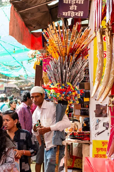 Pushkar Rajasthan India November 2019 Portrait Street Vendors Pushkar Fair — Stock Photo, Image