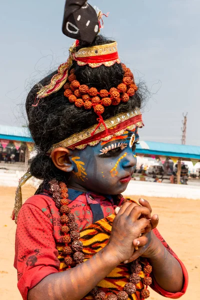Pushkar Rajasthan Hindistan Kasım 2019 Pulkar Deve Fuarı 2019 Hintli — Stok fotoğraf