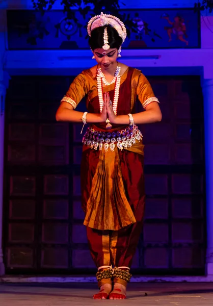 Pushkar Rajasthan India November 2019 Portrait Female Artists Performing Famous — Stockfoto