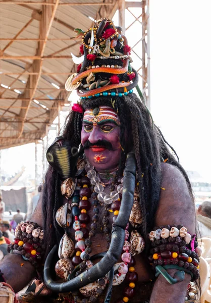 プシュカル ラジャスタン州 インド 2019年11月 プシュカル ラクダフェア2019にインド人男性 — ストック写真