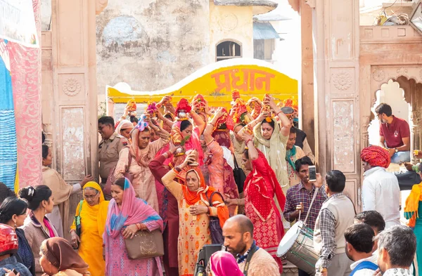 Pushkar Rajasthan India November 2019 People Pushkar Camel Fair 2019 — Stock Photo, Image