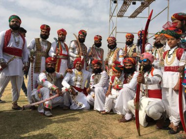 Bikaner, Rajasthan / India - January 2019 :  bikaner camel fair