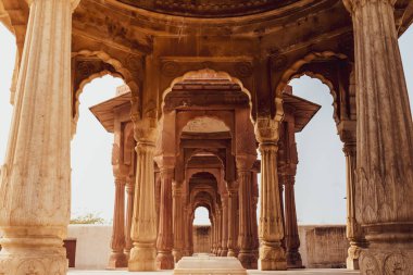 Bikaner, Rajasthan / Hindistan - Ocak 2019: Fort Bikaner Rajasthan Hindistan, deve festivali