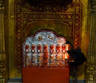 Bikaner, Rajasthan / Hindistan - Ocak 2019: Karni mata tapınağı Bikaner şehrinde ünlü bir Hindu tapınağı