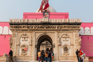 Bikaner, Rajasthan / Hindistan - Ocak 2019: Karni mata tapınağı Bikaner şehrinde ünlü bir Hindu tapınağı