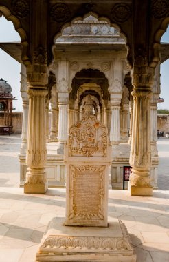 Bikaner, Rajasthan / Hindistan - Ocak 2019: Fort Bikaner Rajasthan Hindistan, deve festivali