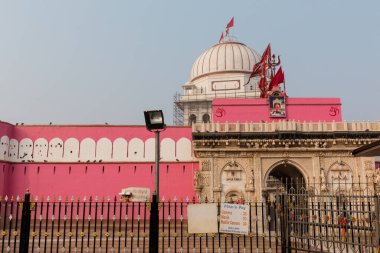 Bikaner, Rajasthan / Hindistan - Ocak 2019: Karni mata tapınağı Bikaner şehrinde ünlü bir Hindu tapınağı