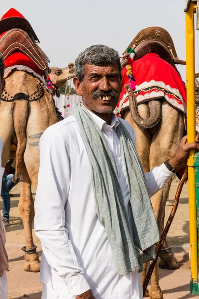 Bikaner Rajasthan India January 2019 Portrait Rajasthani People Bikaner Traditional — Stockfoto