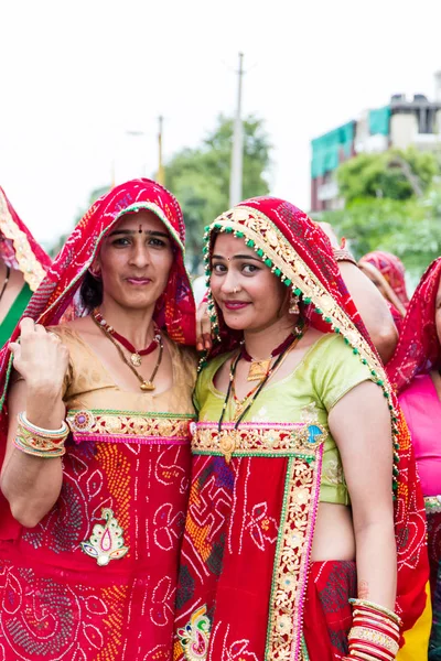 Bikaner Rajasthan India January 2019 Women Bikaner Camel Festival — Zdjęcie stockowe