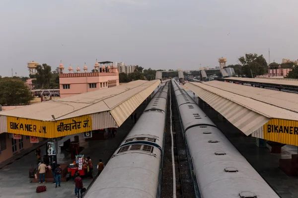 Bikaner Rajasthan India January 2019 View Bikaner Railway Station — Zdjęcie stockowe