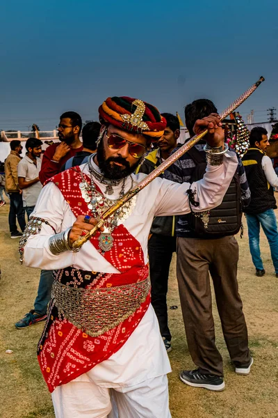 Bikaner Rajasthan India January 2019 People Bikaner Camel Fair — Stock Fotó