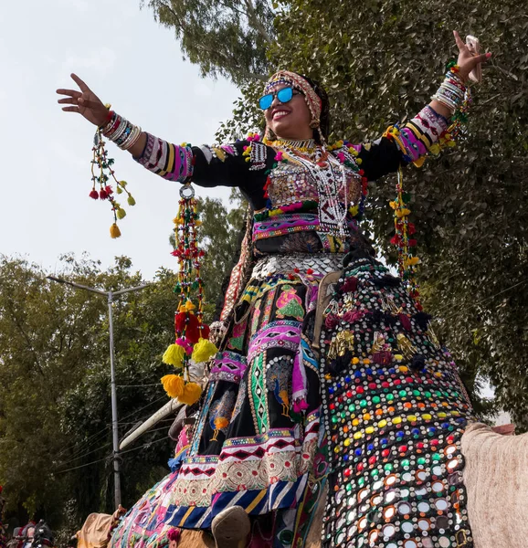 Bikaner Rajasthan Indien Januar 2019 Portrait Einer Rajasthanischen Frau Traditionellem — Stockfoto