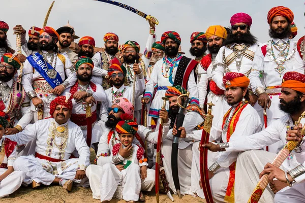 Bikaner Rajasthan India January 2019 Portrait Rajasthani People Bikaner Traditional — 스톡 사진