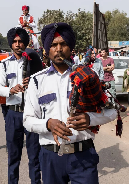 Bikaner Rajasthan India January 2019 Artist Performing Folk Music Traditional — Stock Photo, Image