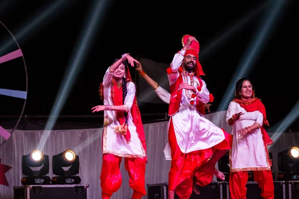 Bikaner Rajasthan India January 2019 Artists Punjab Performing Famous Bhangra — Stock Photo, Image
