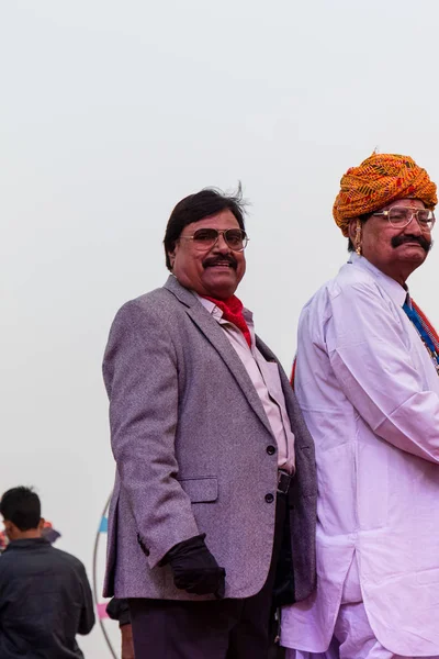 stock image Bikaner, Rajasthan / India - January 2019 : Participants in various activities getting honored by authorities during camel festival