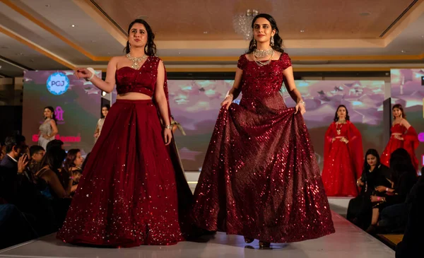 Yeni Delhi Delhi Hindistan Şubat 2020 Delhi Moda Etkinliğinde Genç — Stok fotoğraf