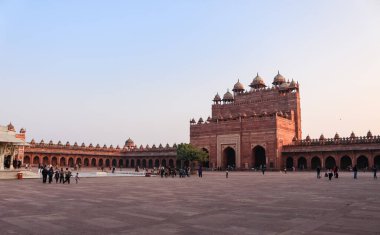 Fatehpur Sikri, Uttar Pradesh / Hindistan - Aralık 2018: Tac City agra Fatehpur Sikri 'de Buland Darwaza
