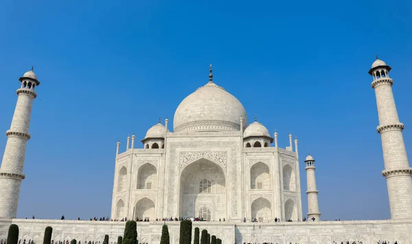 Agra Uttar Pradesh Índia Dezembro 2019 Vista Maravilha Mundo Taj — Fotografia de Stock