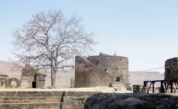 Aurangabad Maharashtra India Nov 2018 Pandangan Arsitektur Benteng Bersejarah Daulatabad — Stok Foto