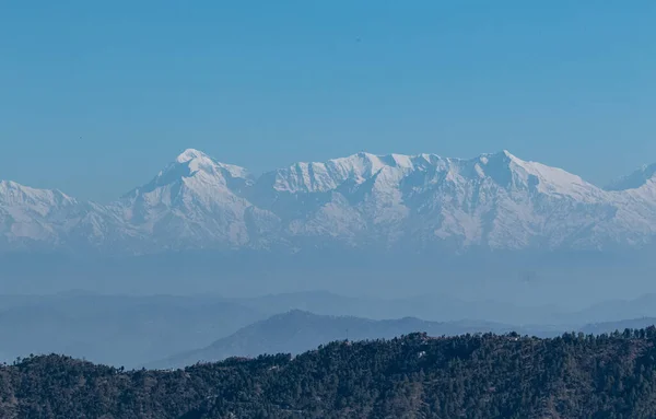 Scenic Beauty Borította Hegyek Uttarakhand India Stock Fotó